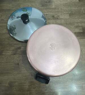 Vintage Revere Ware 4.5 Quart Copper Clad Stainless Steel Pot W/Lid USA